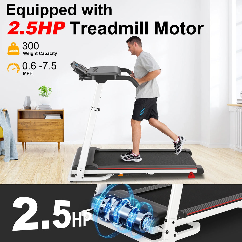 300Lbs Portable Folding Treadmill with Desk K6624