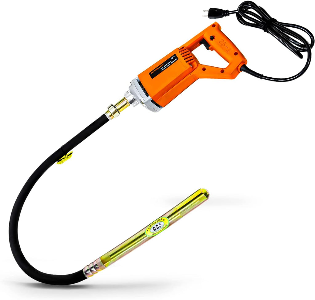 Concrete Vibrating Power Tool with 4.9 Ft Flex Hose Immersion Shaft V78613