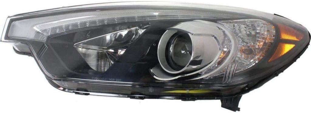Headlight Assembly for Kia Forte 2014 2015 Passenger Side Halogen H350