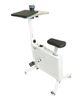 White Exercise Bike Workstation with 8 Resistance Levels X9678