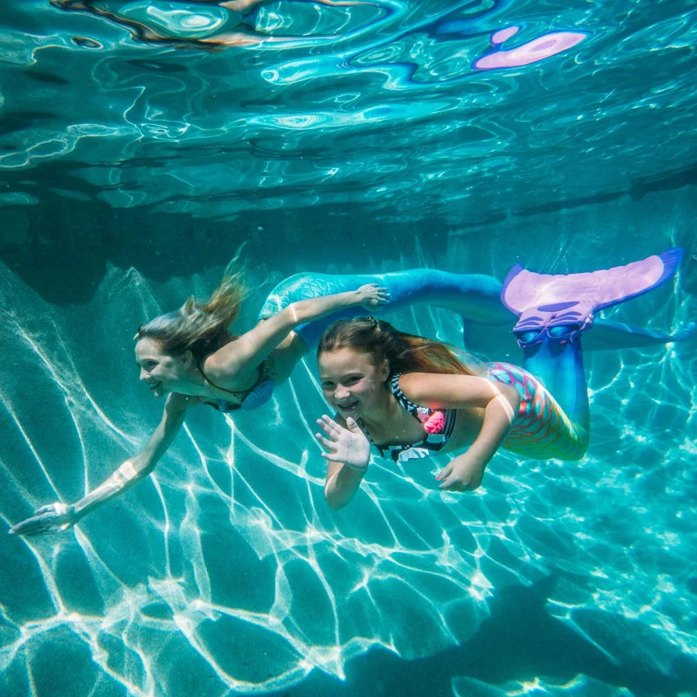 Purple Adult Sized Mermaid Mono Fin Swimming Pool Gear X2506