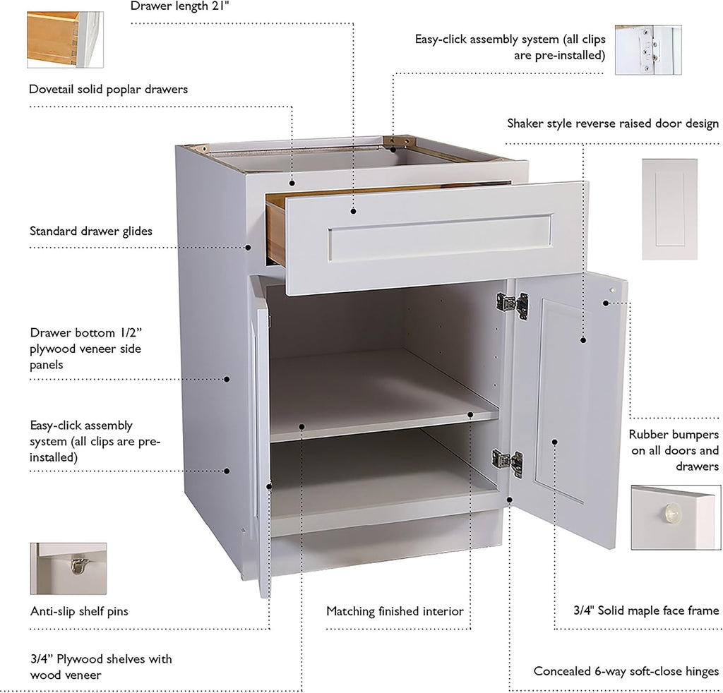 Espresso Shaker 18-Inch Base Cabinet I180095