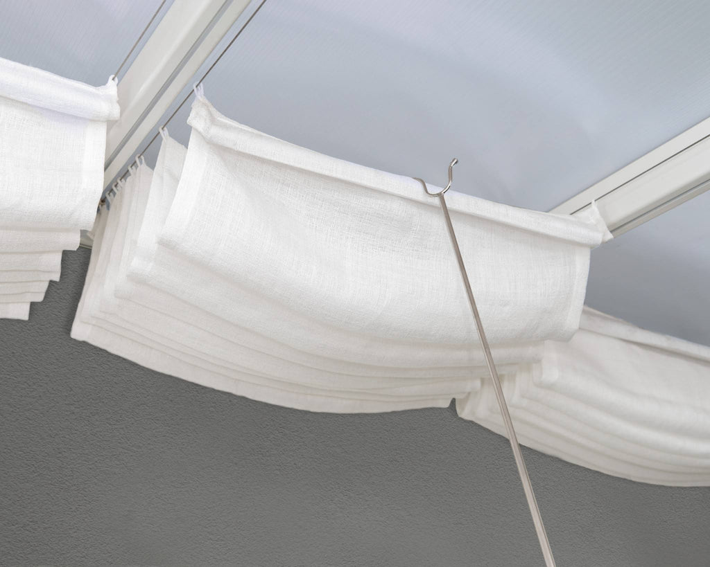 White Patio Cover Blinds V86691