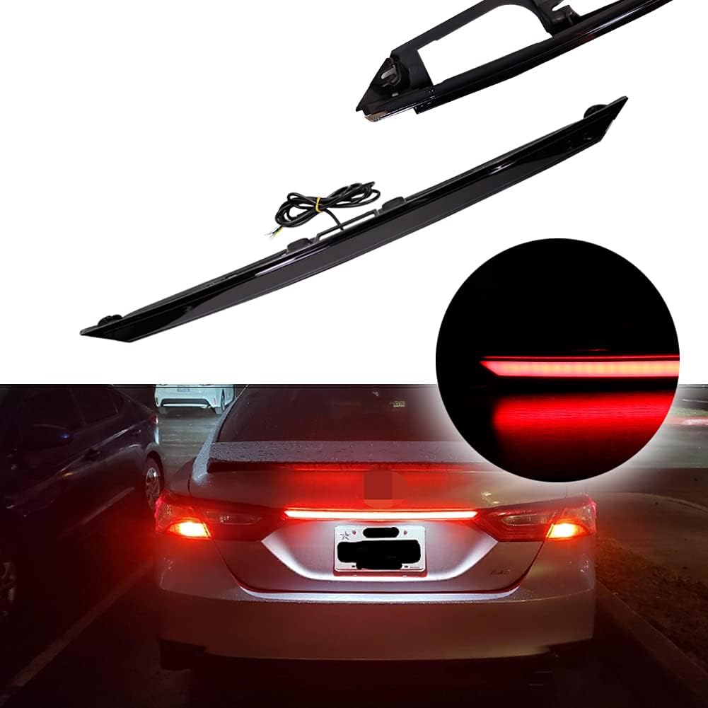 Red Lens Dynamic Sequential Turn Signal Lamp LED DRL Brake Light Rear Taillight Trunk Bar S1733