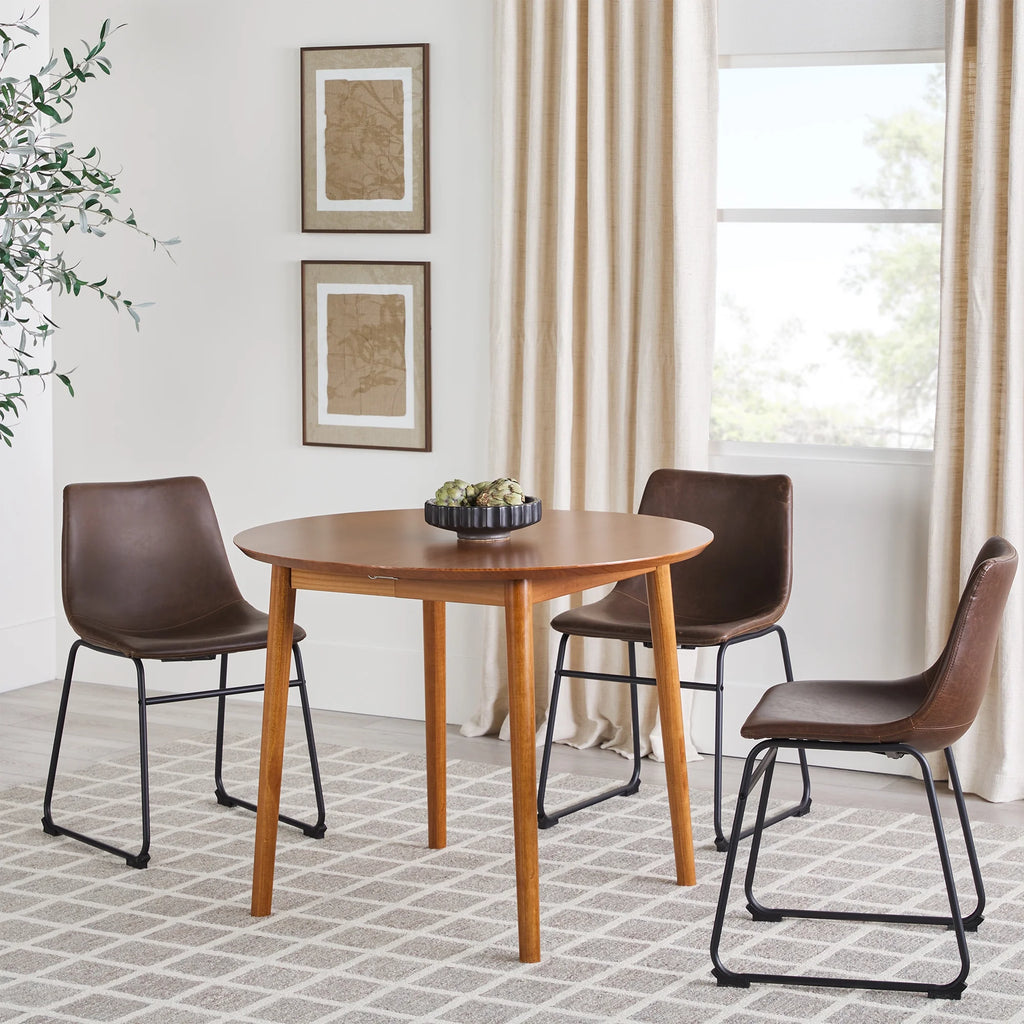 Caramel Solid Wood Oval Dining Table U1929