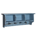 Blue Coat Hook with Storage Cubbies Y8705