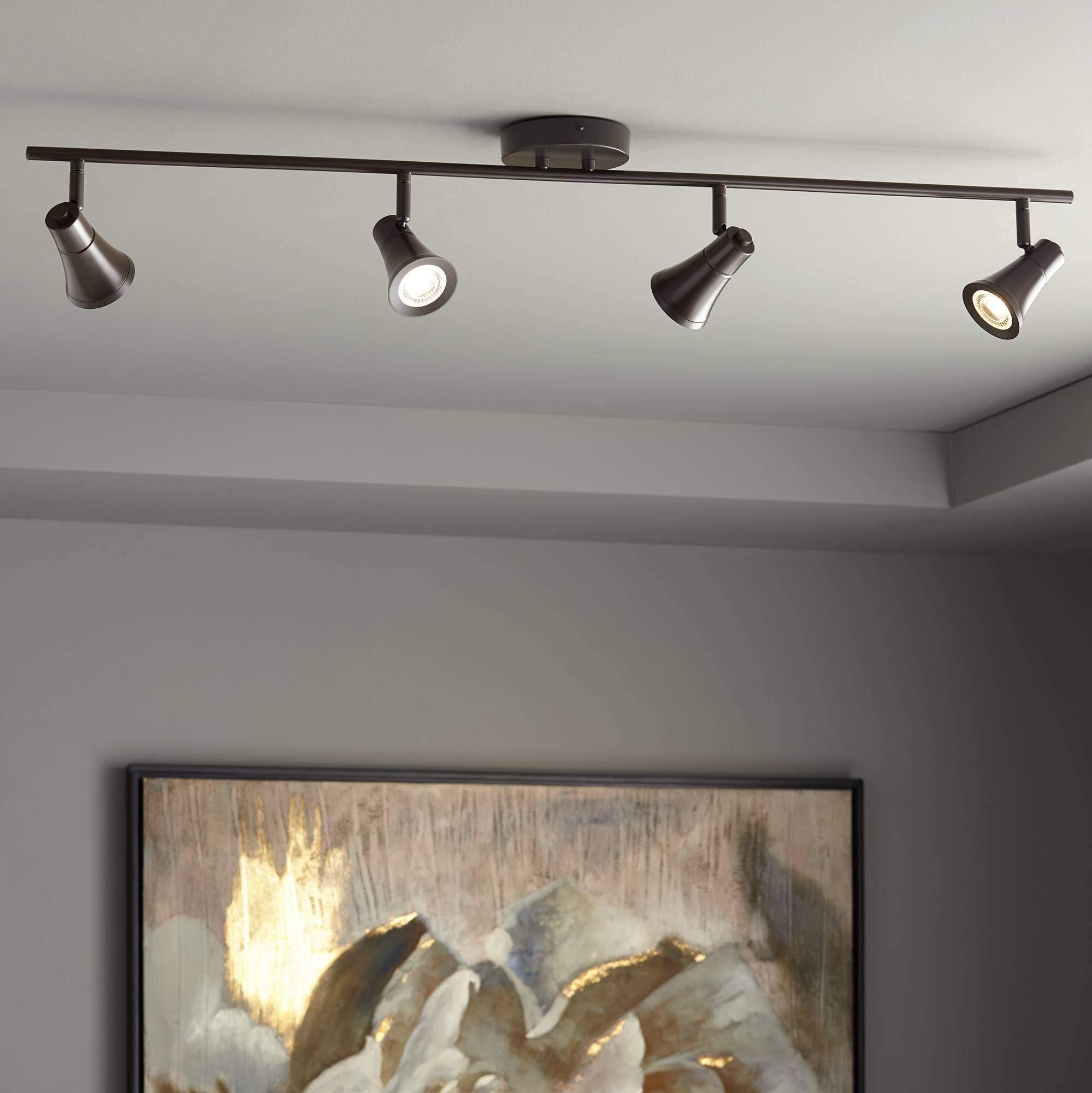 Bronze 4-Light LED Track Fixture J826