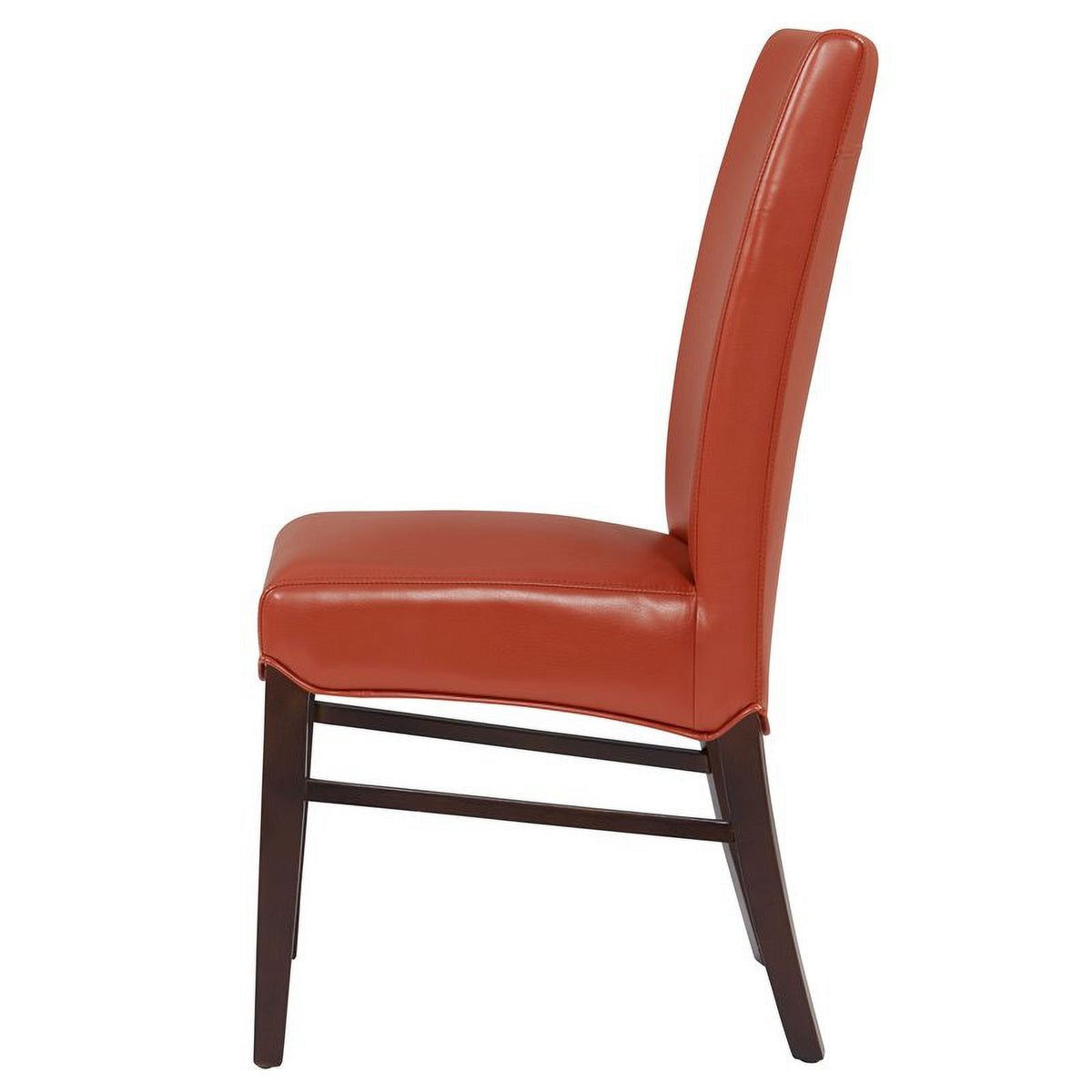 Bonded Leather Dining Chair in Orange (Set of 2) Z30633