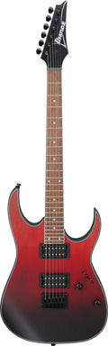 Transparent Crimson Fade Matte Electric Guitar I942