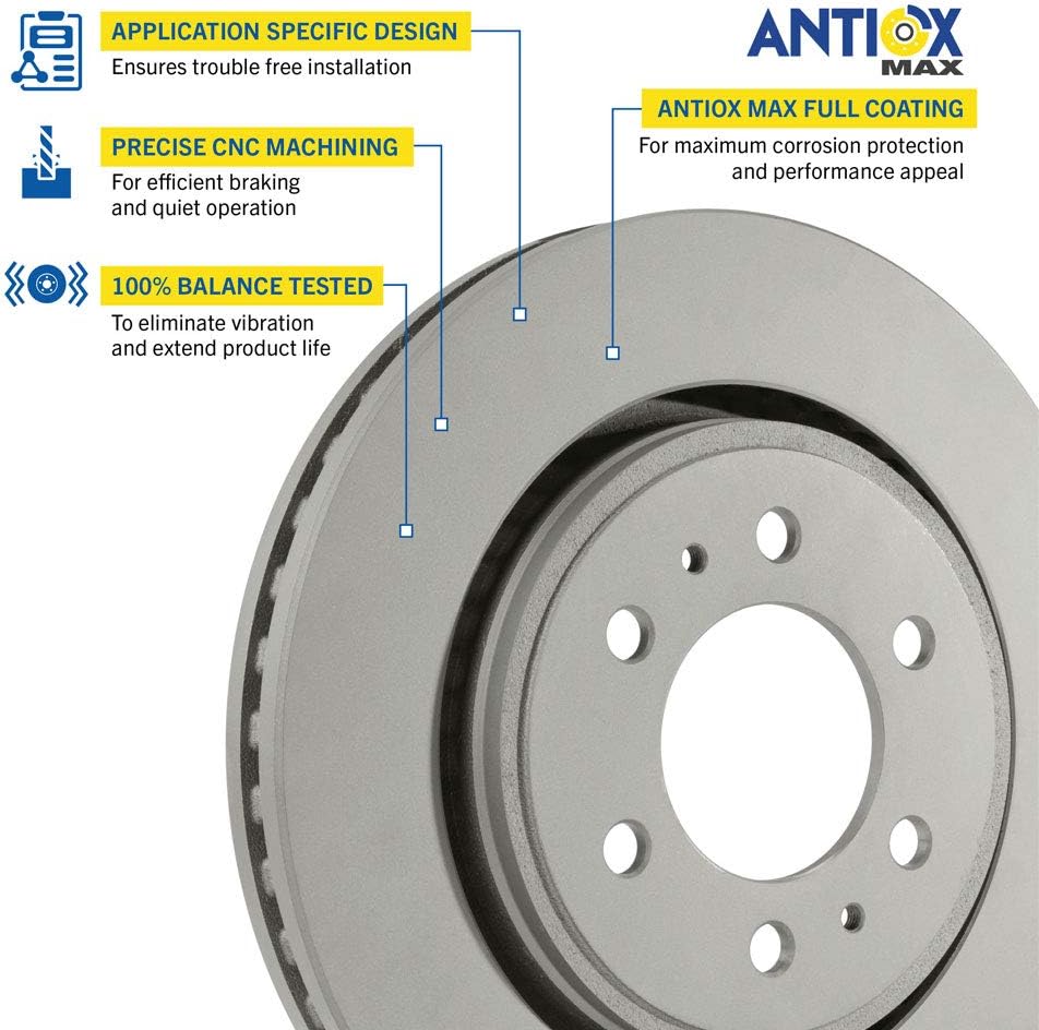 Rear Brake Rotor Pack of 2 J37663