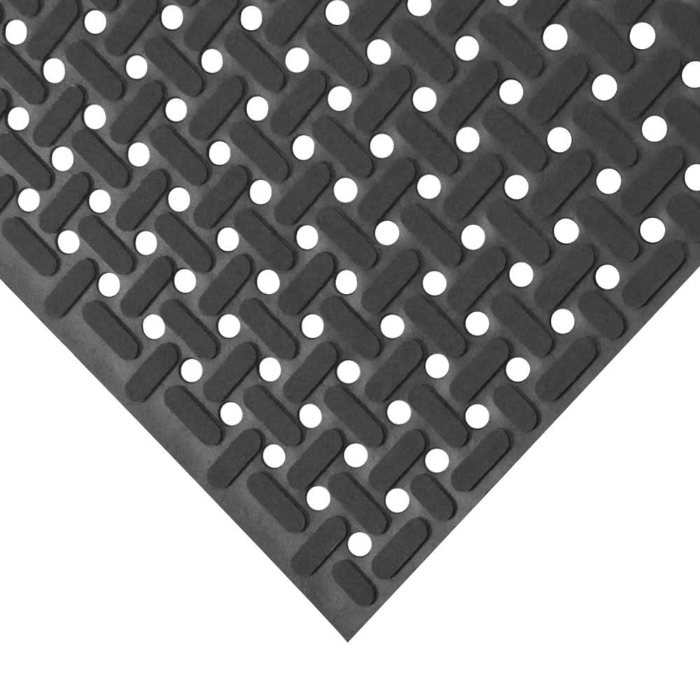 Black 34 in. x 8 ft. Nitrile Non-Slip Rubber Mat F3999
