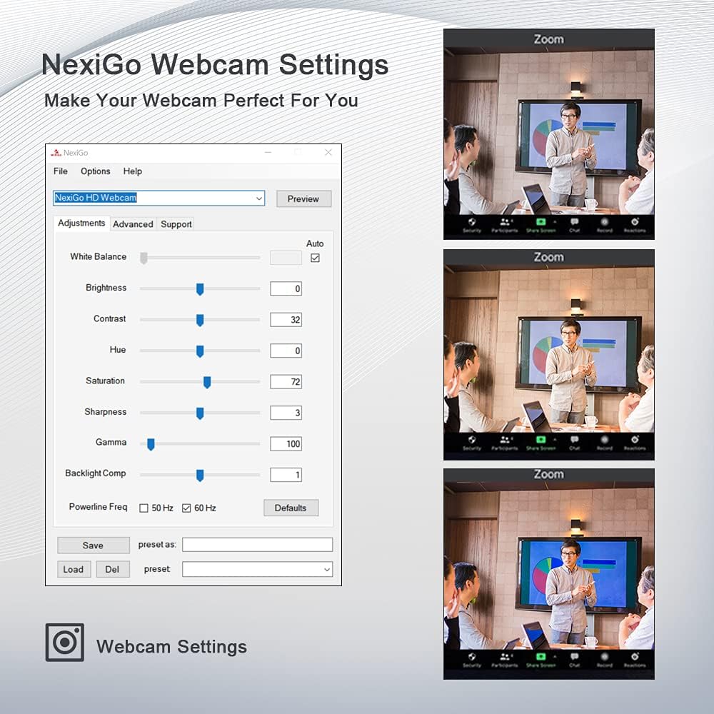 1080P AutoFocus USB Webcam with Microphone and Privacy Cover Z9952