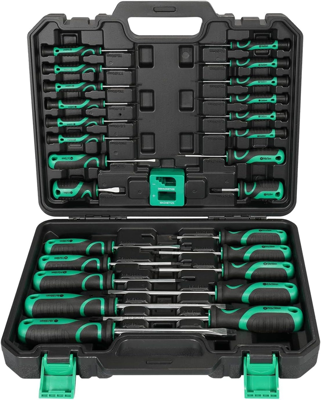 27 Piece Bi-material Screwdriver Set with Storage Case and Magnetizer V184