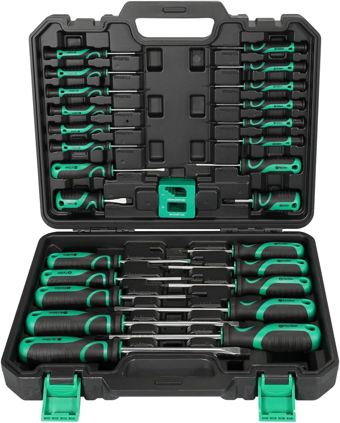 27 Piece Bi-material Screwdriver Set with Storage Case and Magnetizer V184