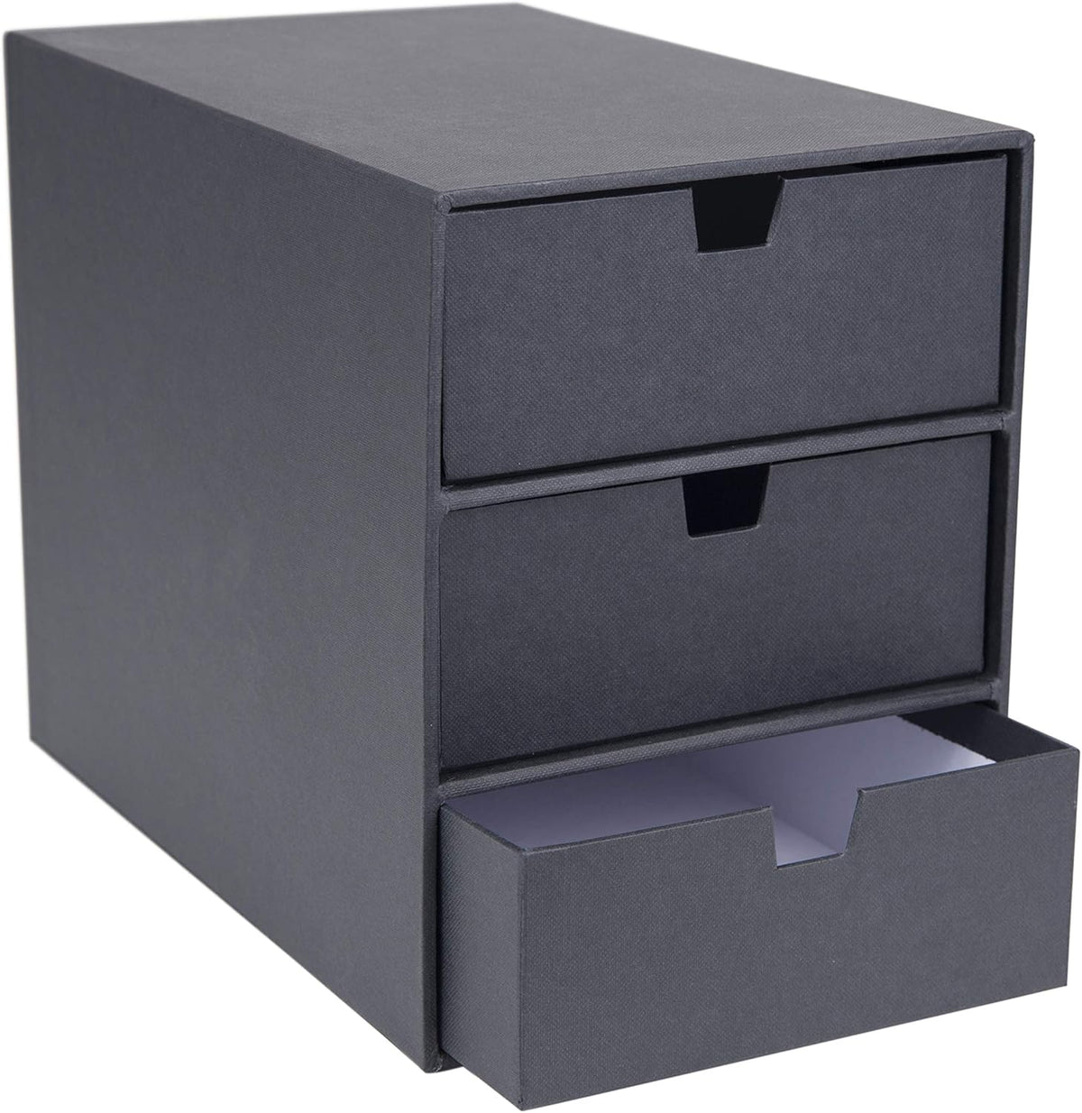 3-Drawer Canvas Fiberboard Desk Organizer I93373