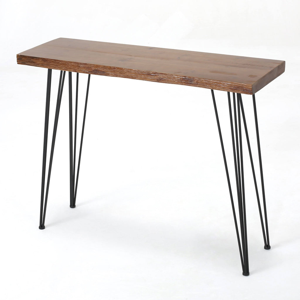 Industrial Faux Live Edge Rectangular Bar Table H1275
