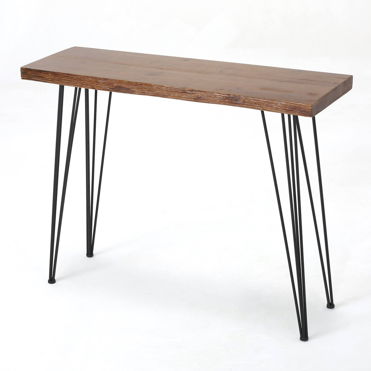 Industrial Faux Live Edge Rectangular Bar Table H1275