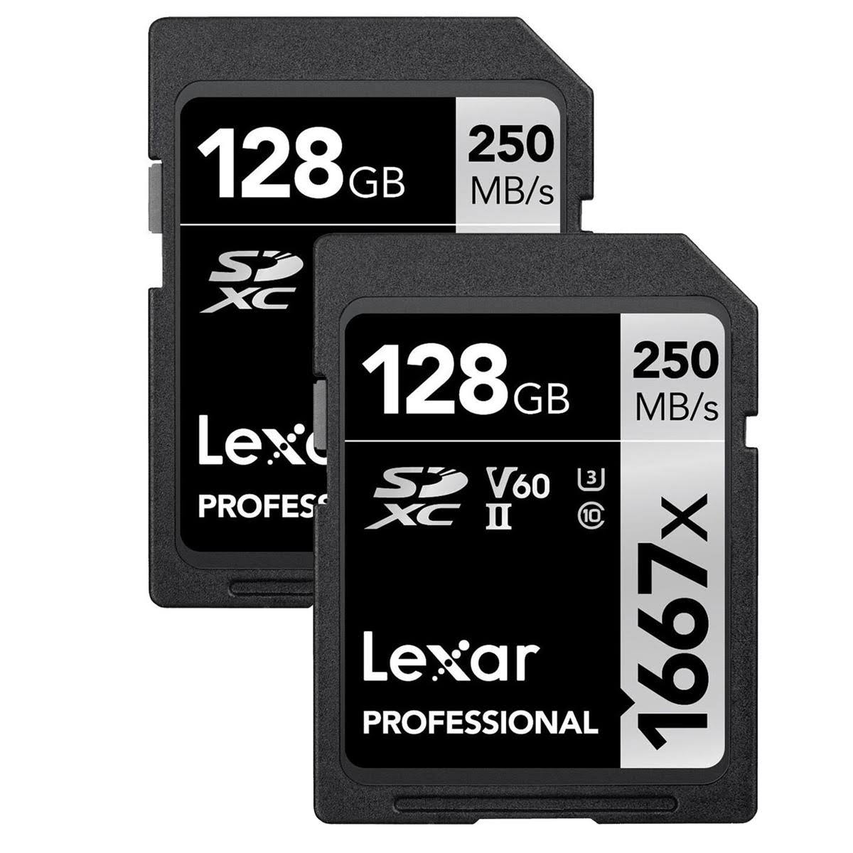 128GB UHS-II SDXC Memory Card (2-Pack) M242