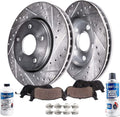 Front Disc Rotors and Brake Pads 6pc Set P408204