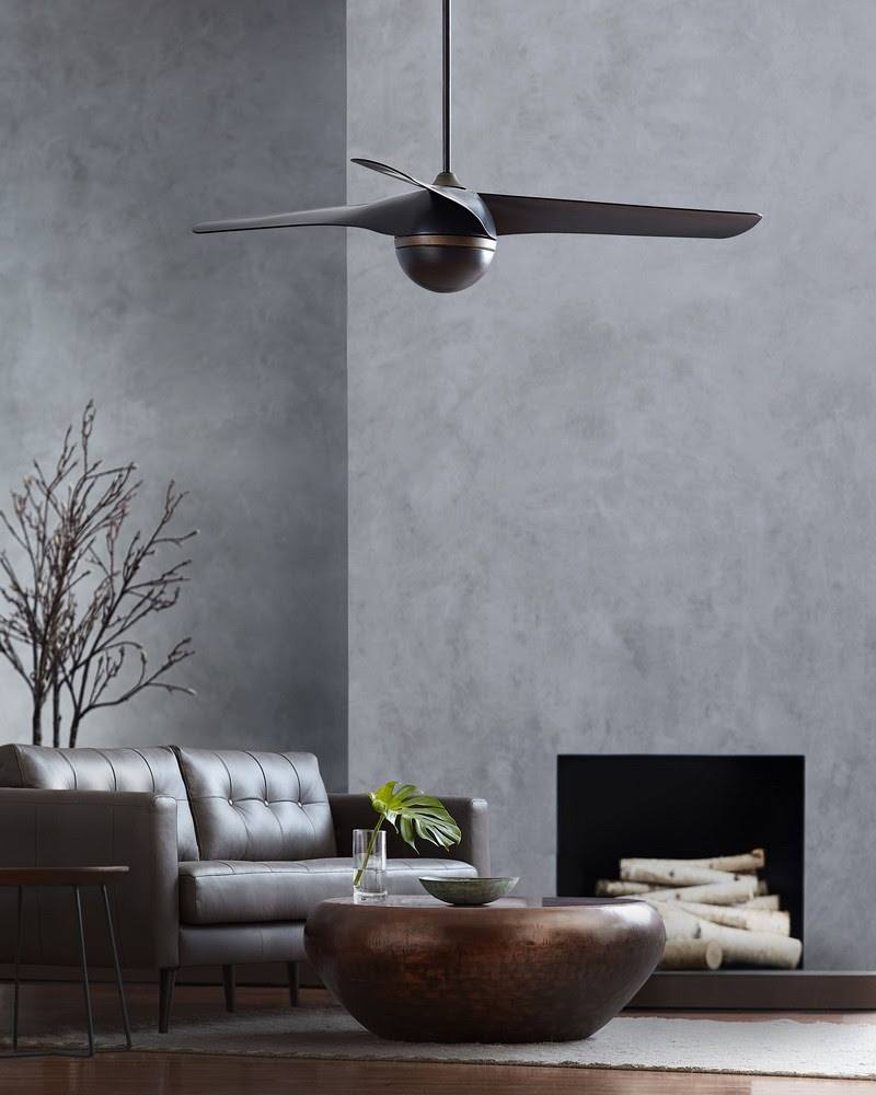 Chrome LED Ceiling Fan B5034