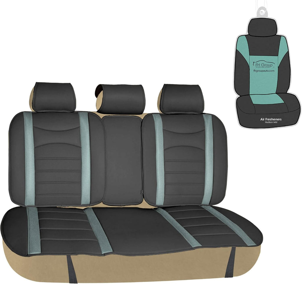 Beige Leatherette Front Car Seat Cushions M5033
