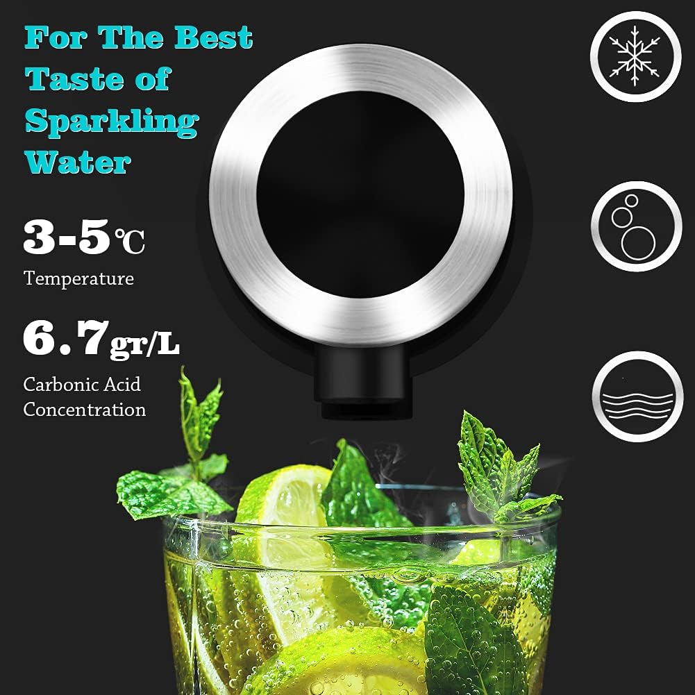 Black Countertop Sparkling Water Maker Q916594