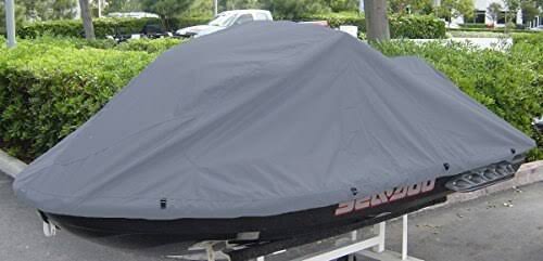 Jet Ski Personal Watercraft Cover in Charcoal Grey, Fits Up to 128 inch A72416