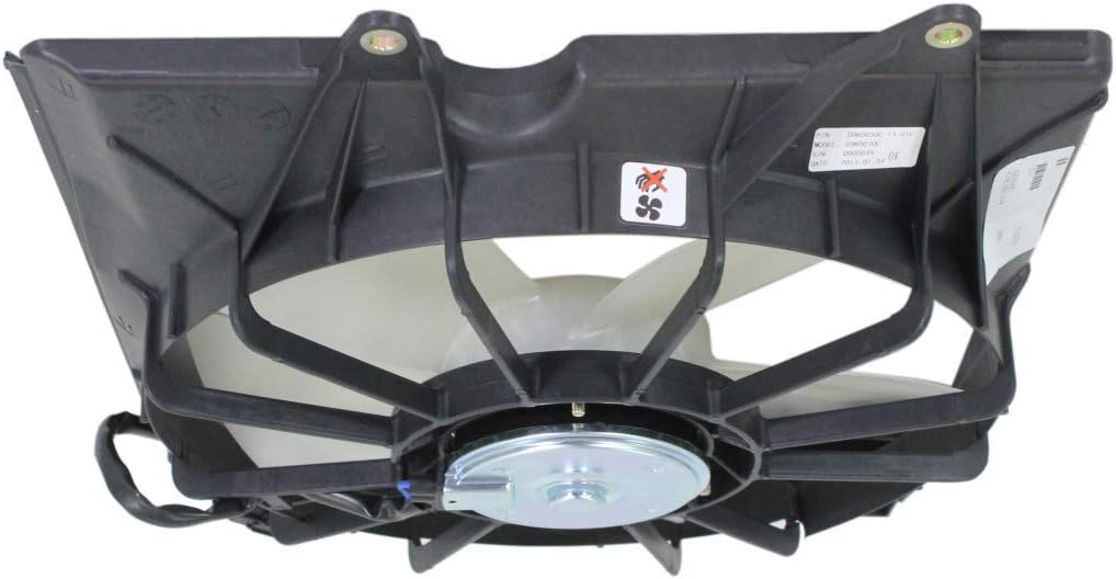 Radiator Fan for Acura RDX 2013 2014 2015 Driver Side Single Fan 6 Cyl B822