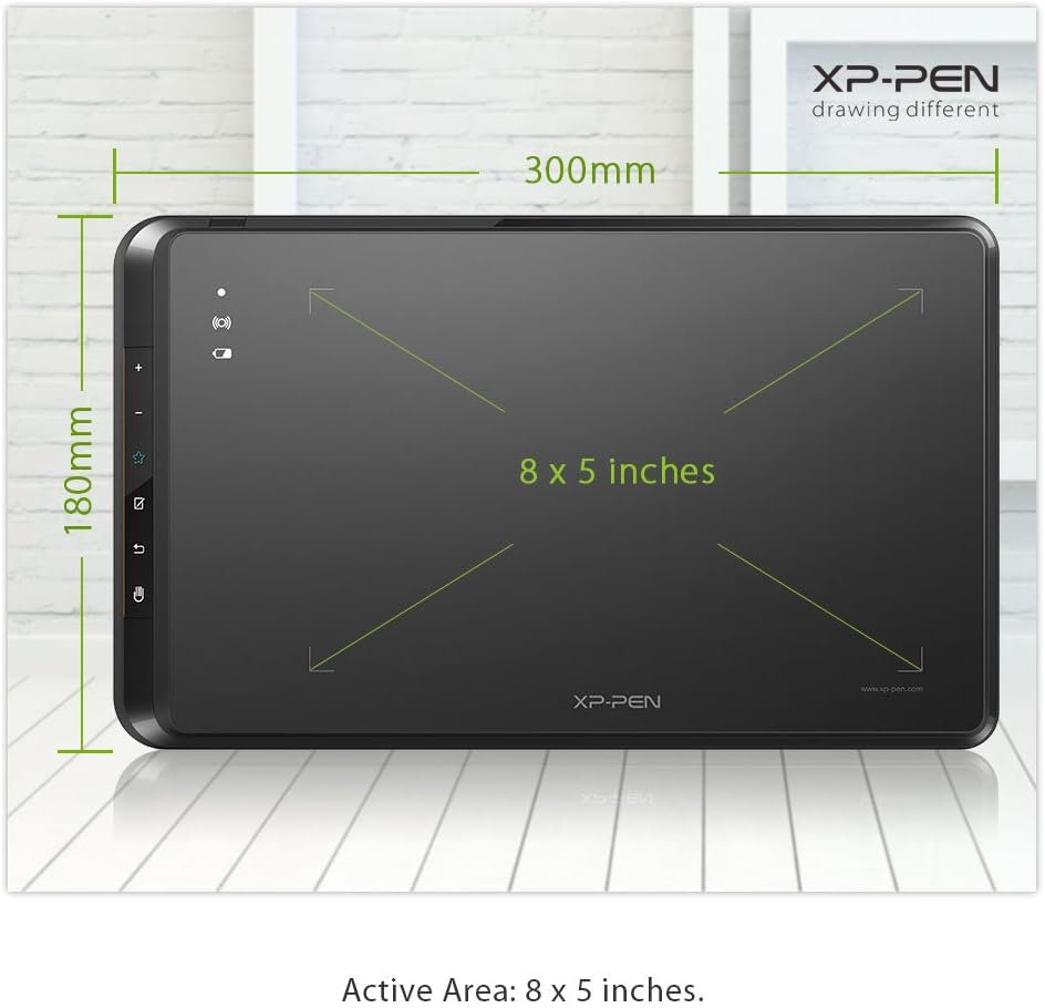 Wireless 2.4G Graphics Drawing Tablet with Battery-Free Passive Stylus, Pack of 2 S66158