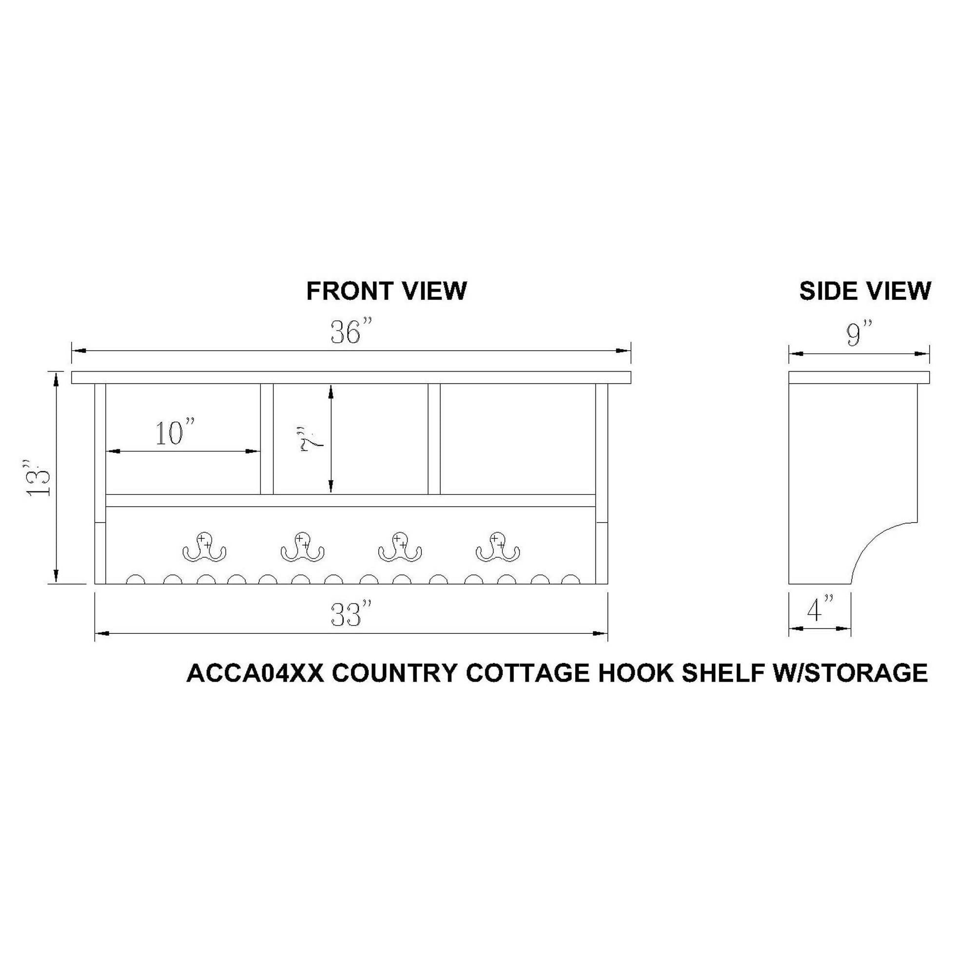Blue Coat Hook with Storage Cubbies Y8705