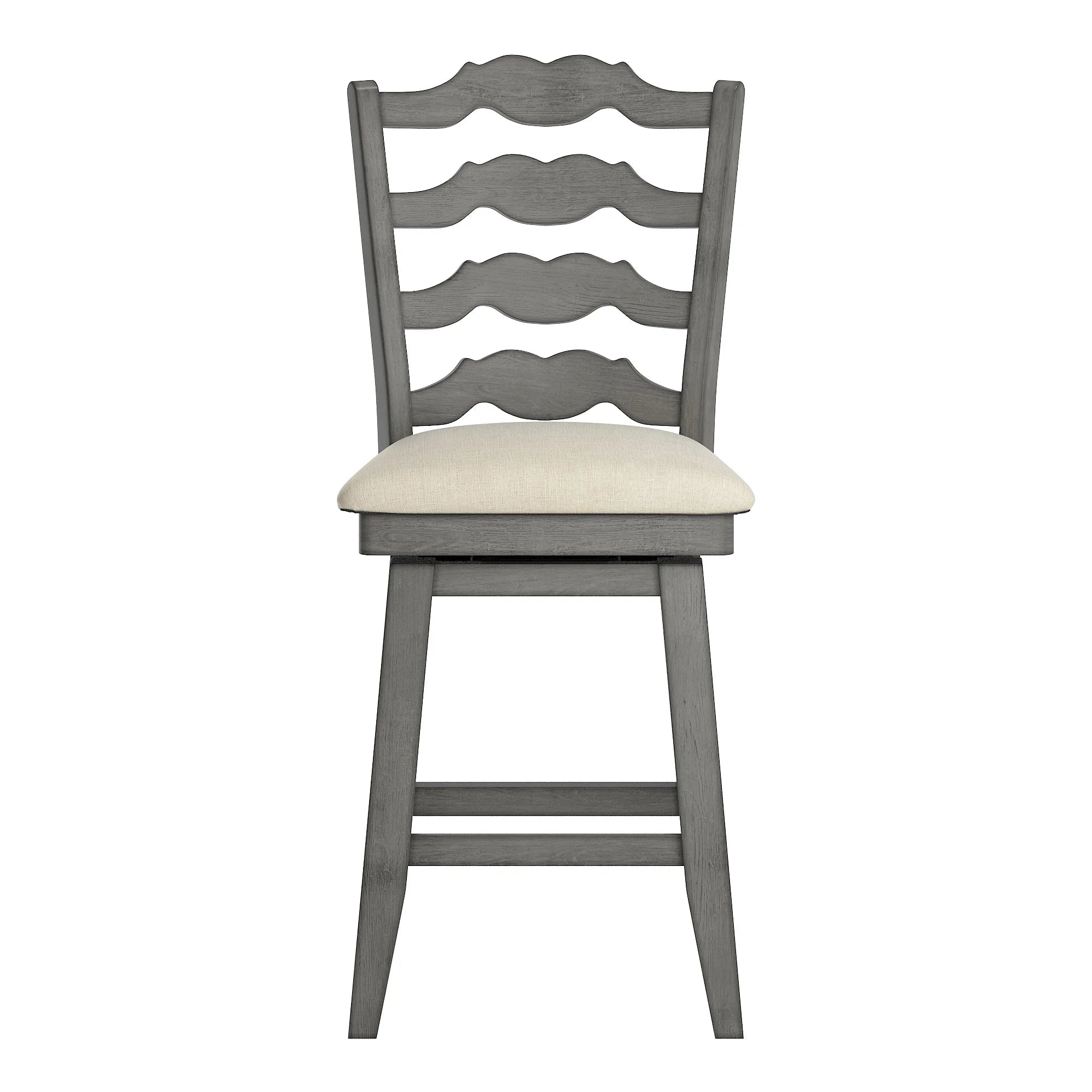 French Ladder Back Counter Height Swivel Stool C148