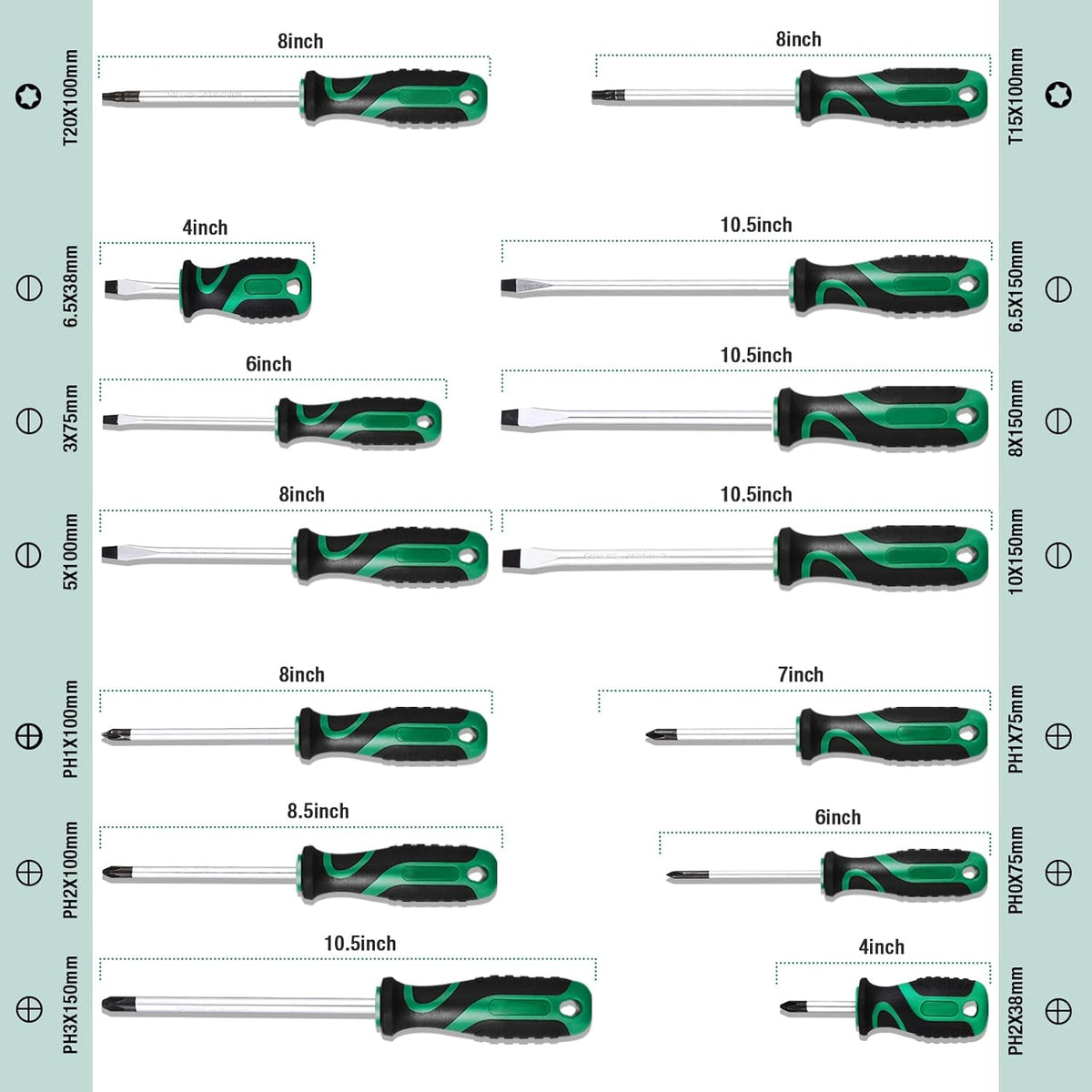 27 Piece Bi-material Screwdriver Set with Storage Case and Magnetizer V184