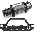 Front Bumper with 9,500 lb. Winch - Silver Q480280