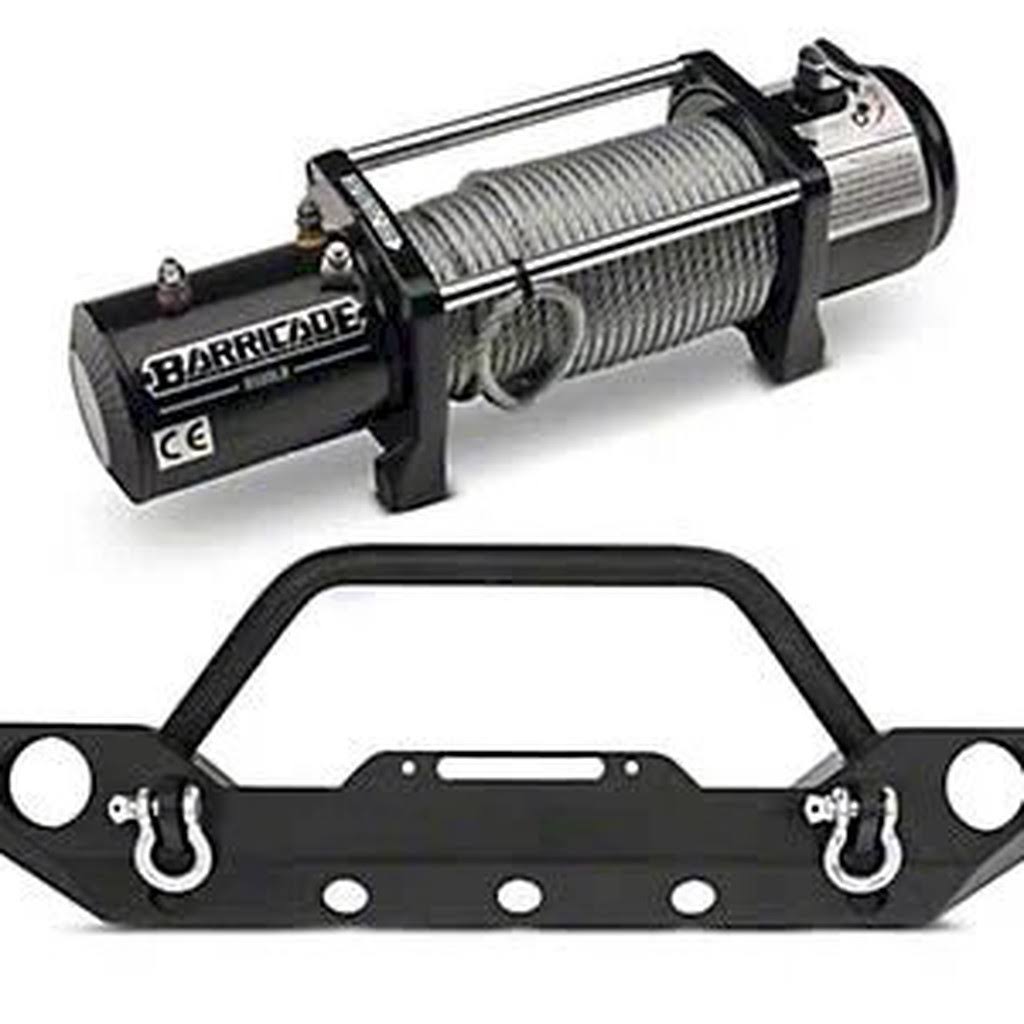 Front Bumper with 9,500 lb. Winch - Silver Q480280