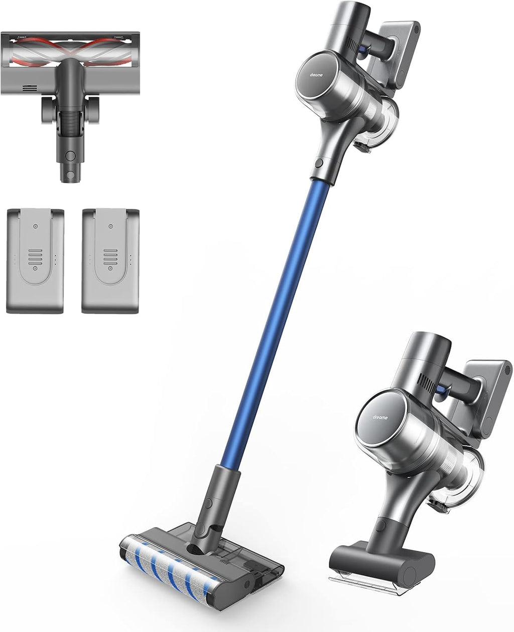 Cordless Vacuum Cleaner with Two Detachable Batteries B3735