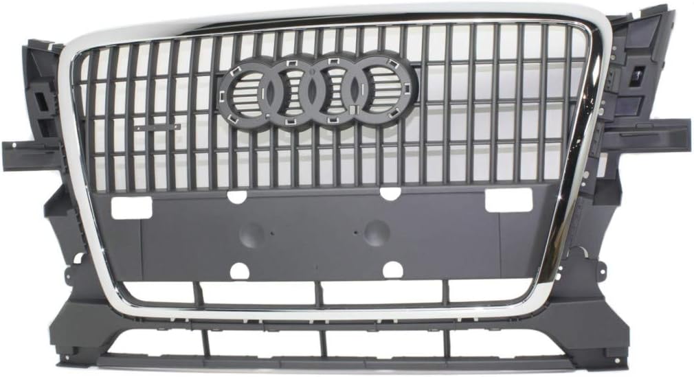 Chrome Shell Grille Assembly with Primed Gray Insert for Audi Q5 S422