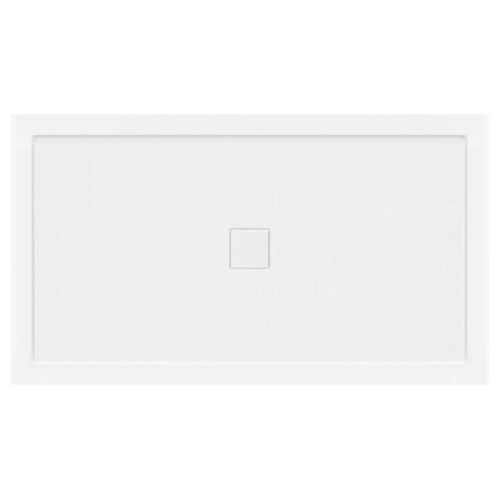 60 x 34 Single Double Threshold Shower Base Pan Center Drain White J577
