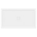 60 x 34 Single Double Threshold Shower Base Pan Center Drain White J577