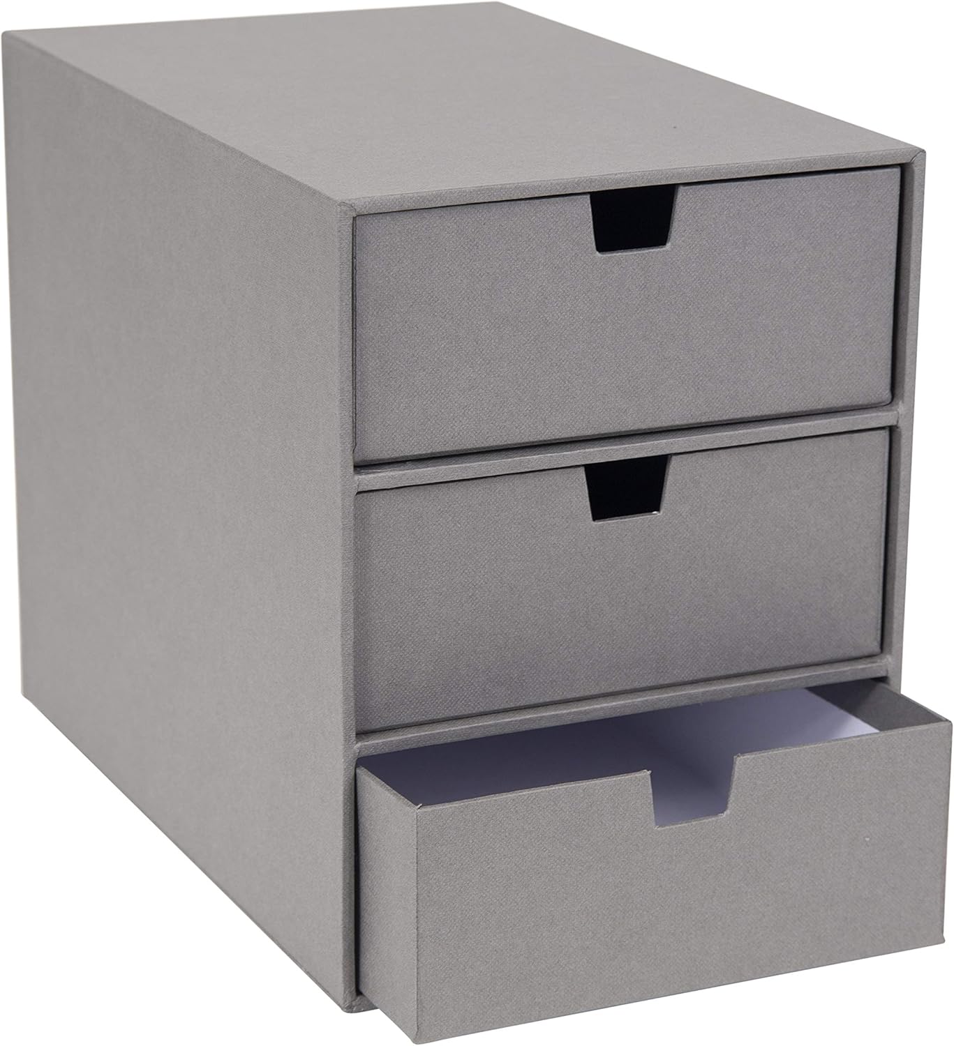 3-Drawer Canvas Fiberboard Desk Organizer I93373