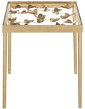 Gold Butterfly Side Table W32313