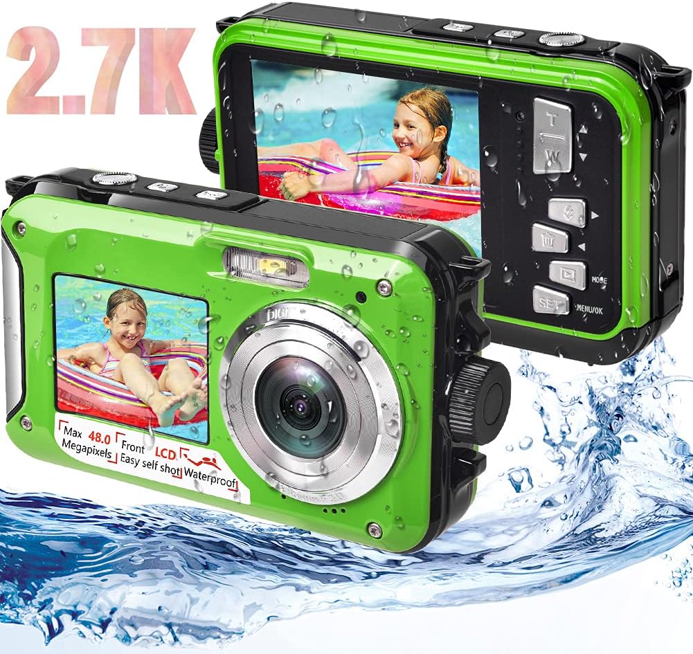 Waterproof Digital Camera 2.7K 48MP with Dual Screen N784