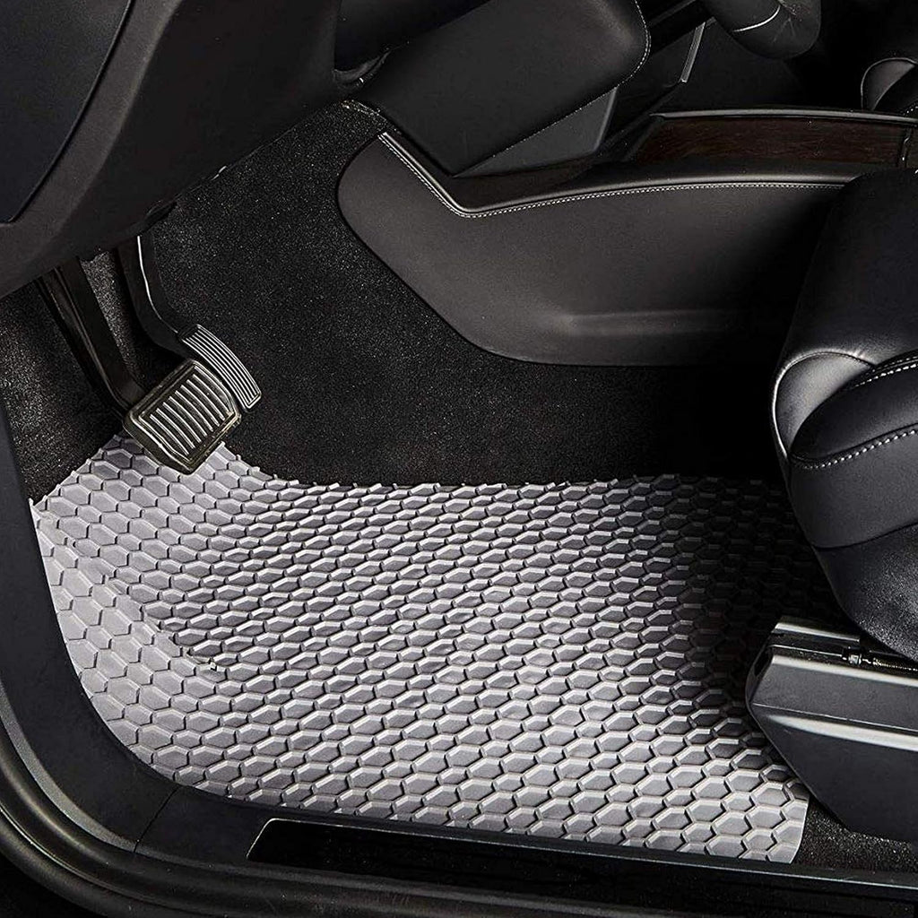 Gray Rubber All Weather Floor Mats for Honda Odyssey 8 Seater 2011-2017 C2618