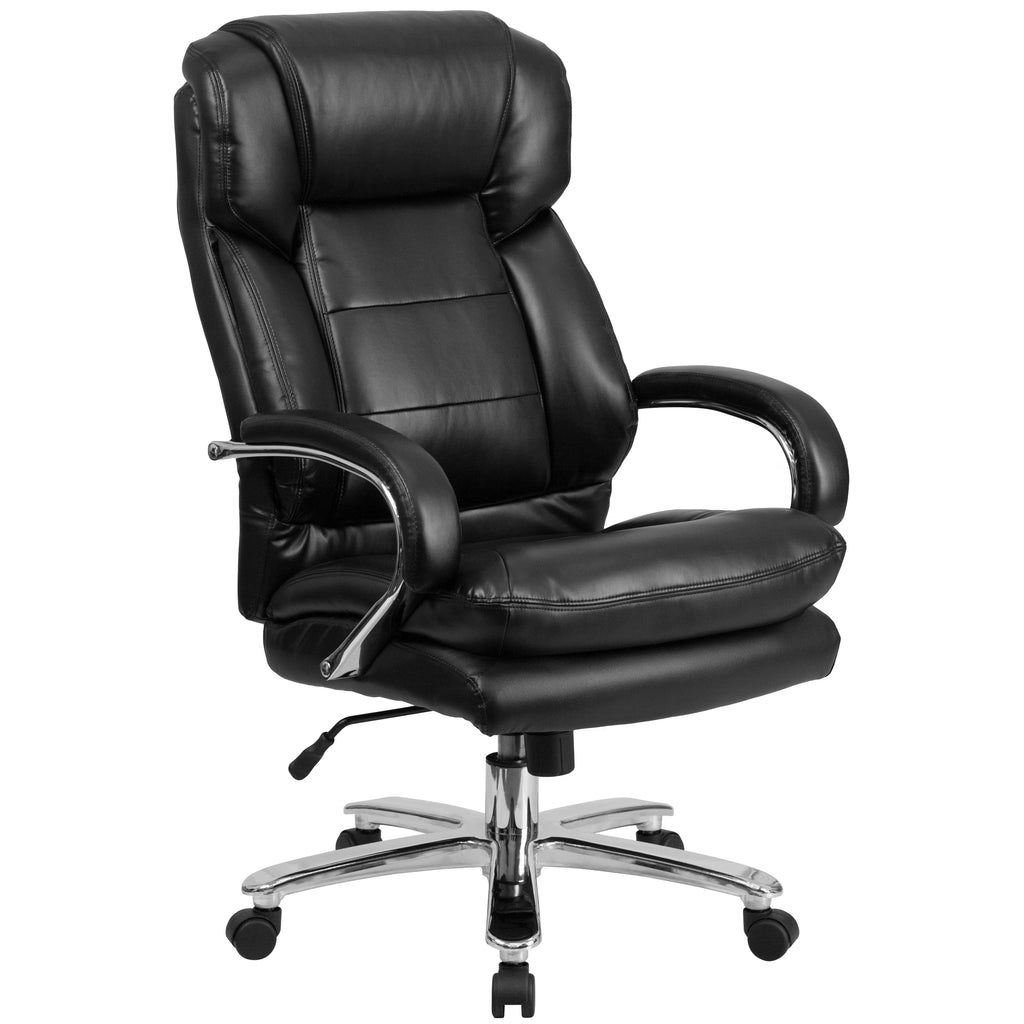 Black LeatherSoft Swivel Executive Office Chair Y51452