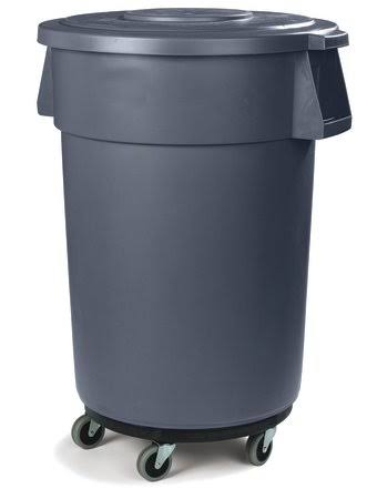 Black 5 Caster Trash Can Dollies (Pack of 3) B115486
