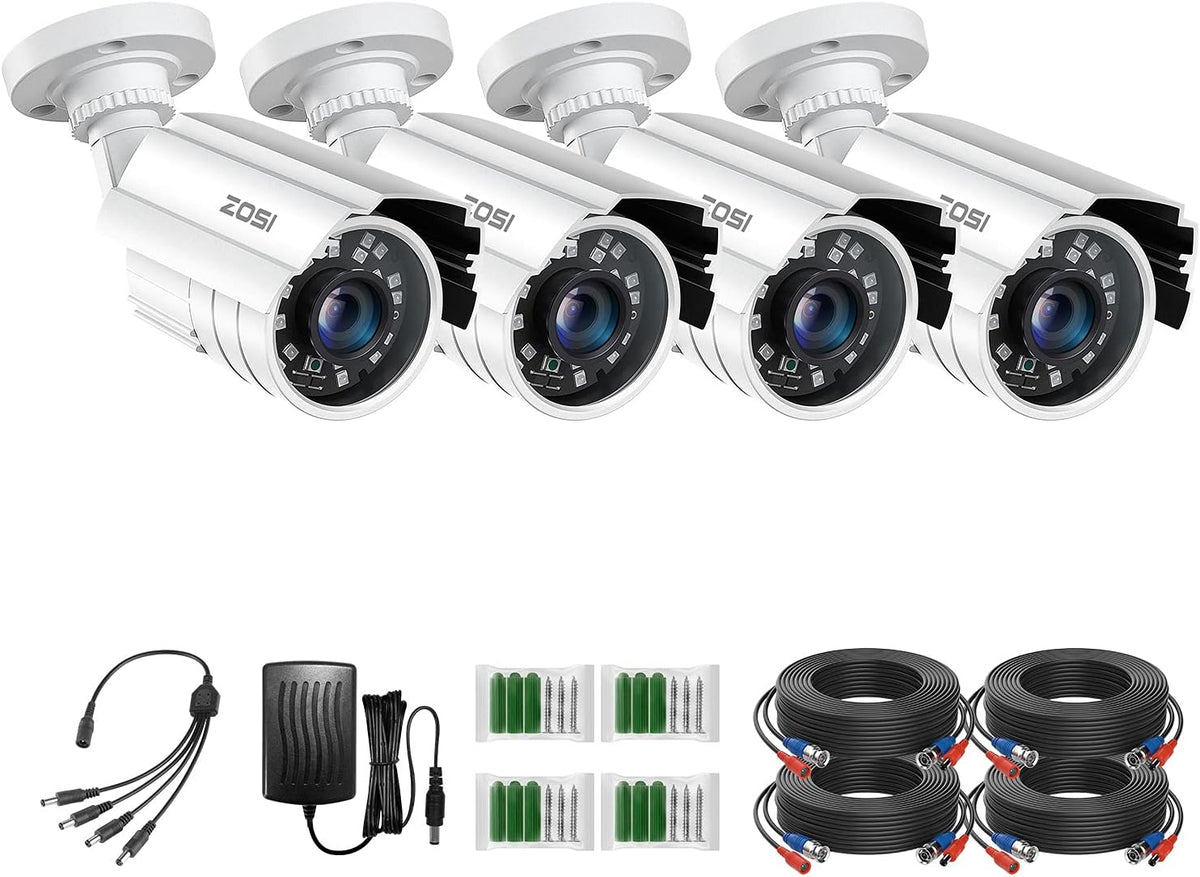 2MP 1080p Outdoor Indoor Security Bullet Camera with 80ft IR Night Vision K9781