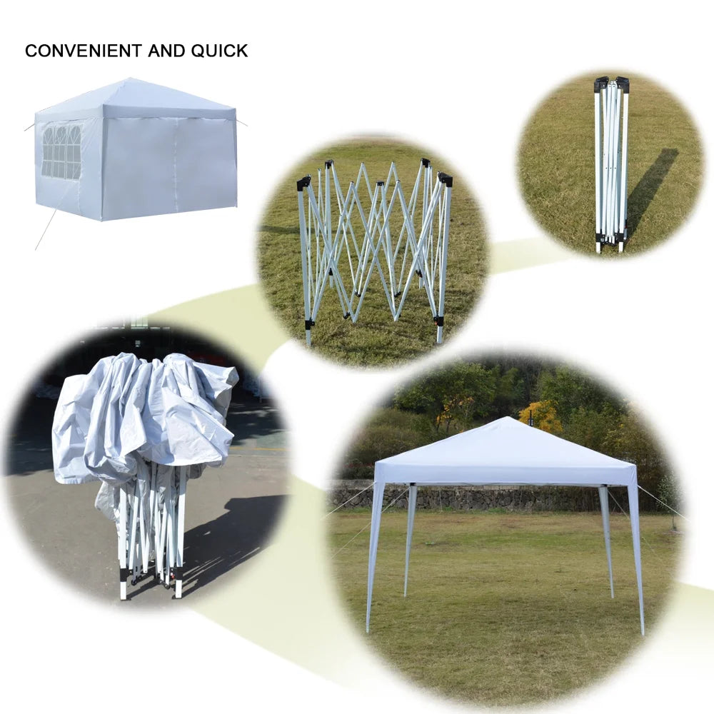 10' x 10' Pop Up Canopy Tent with Carry Bag J75831