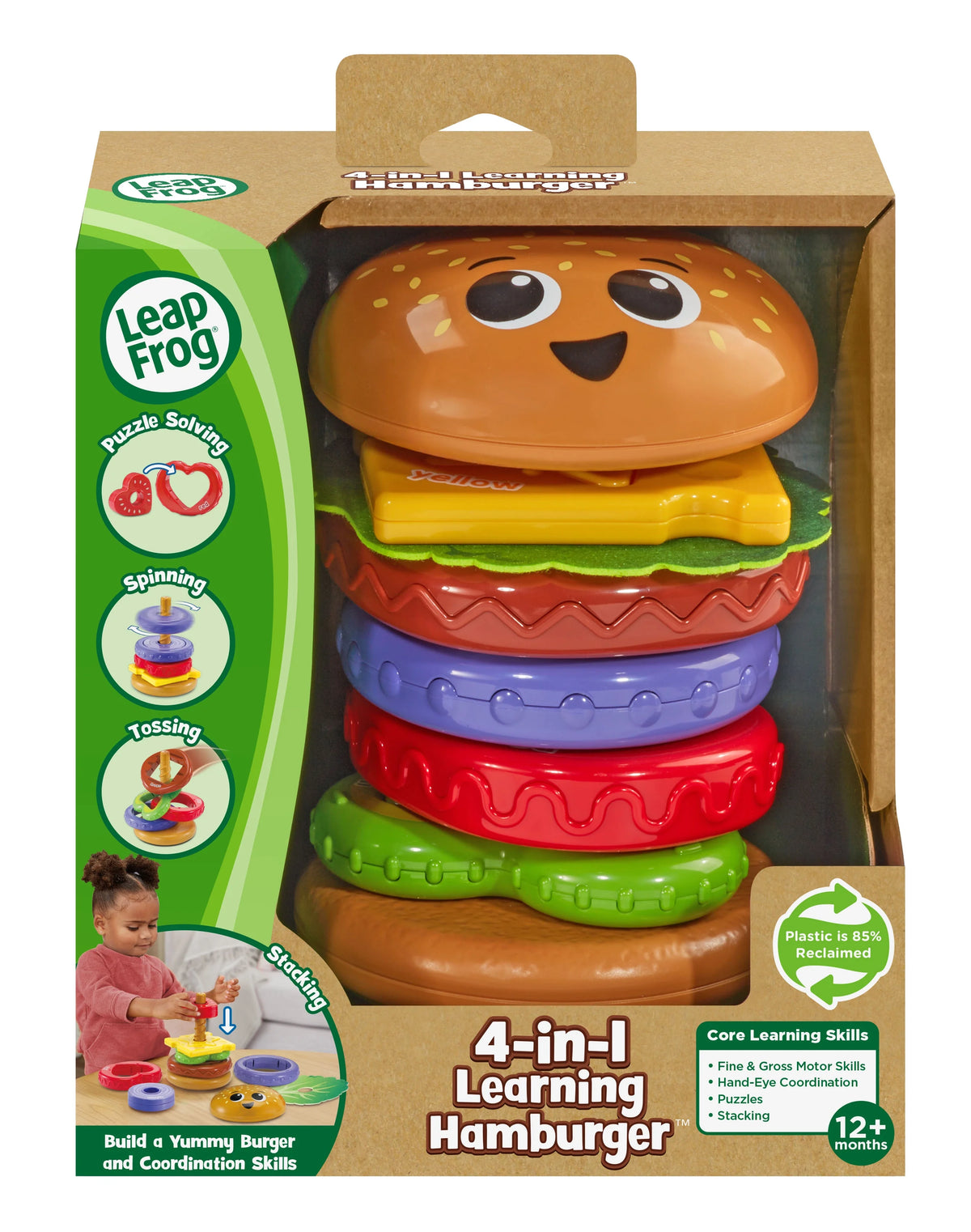 4-in-1 Learning Hamburger Stacking Baby Toy M897499