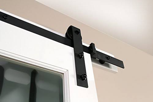 Matte Black Door Barn Hardware Kit B362