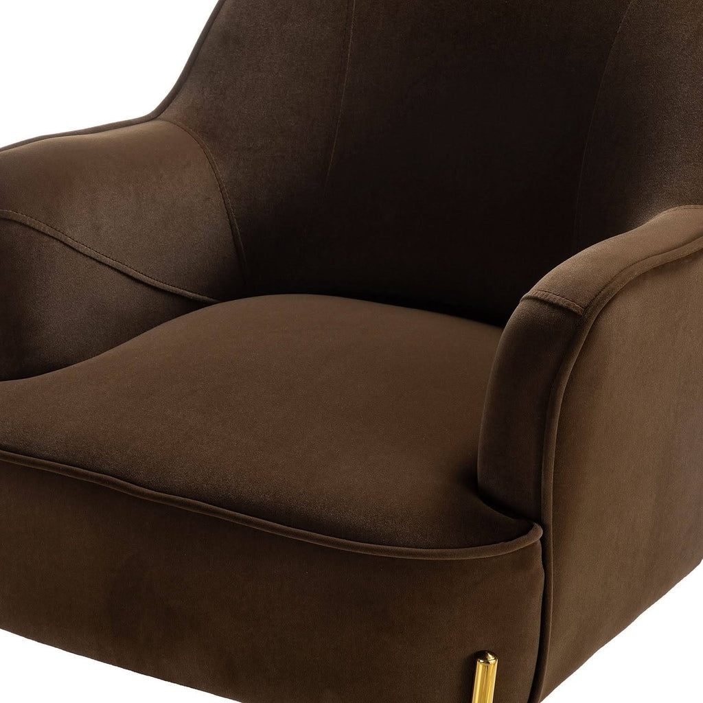 Orange Gold Legs Accent Chair (Set of 2) H766