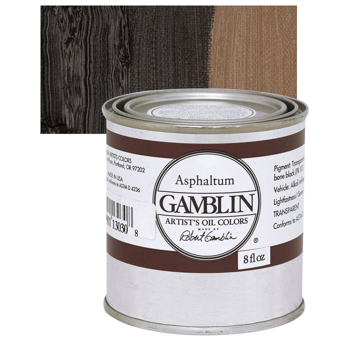 Asphaltum Oil Color, 8 oz S557